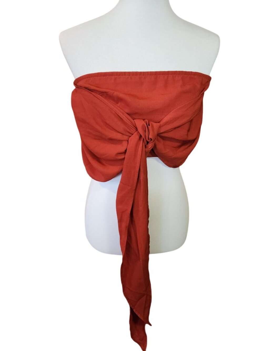 Cider Tie Front Crop Top Can be Worn Many ways Womens Size L